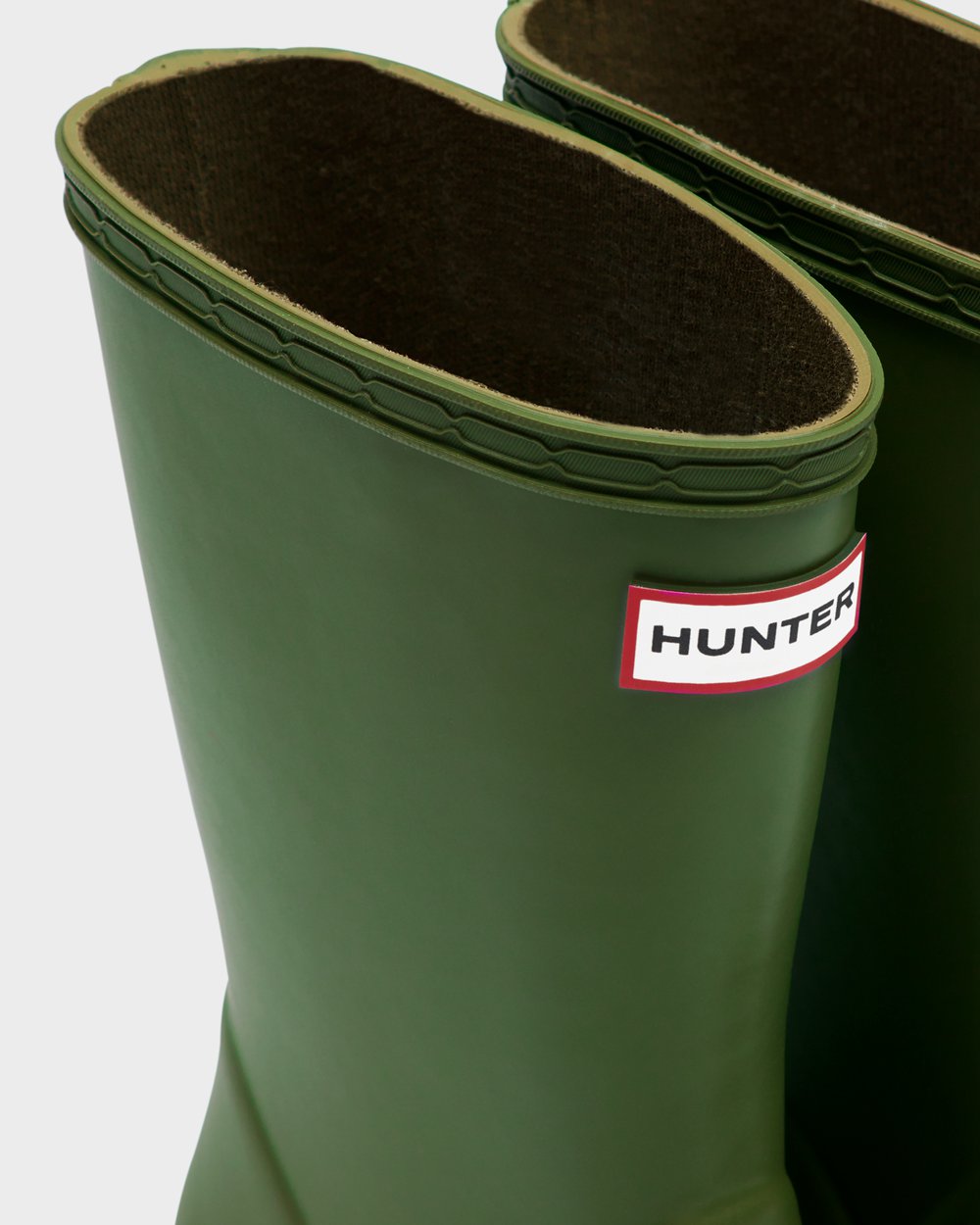 Kids Rain Boots - Hunter Original First Classic (76IZLADVQ) - Green